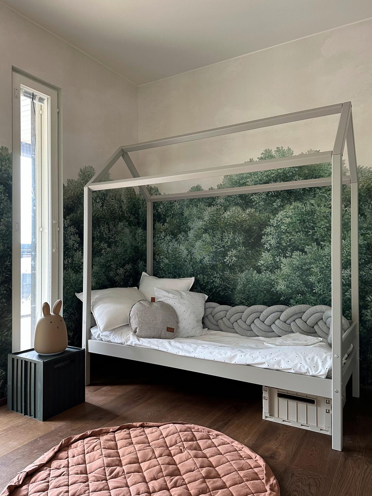 Hausbett Eco Comfort Grau, Lf: 70x160 cm - Naturfarben/Grau, MODERN, Holz (70/160cm) - MID.YOU