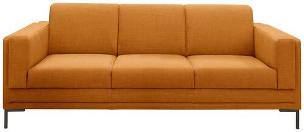 3-sitzer-sofa Looks Vii - Silberfarben/Schwarz, Design, Textil (210/82/90cm) - LOOKS by W.Joop