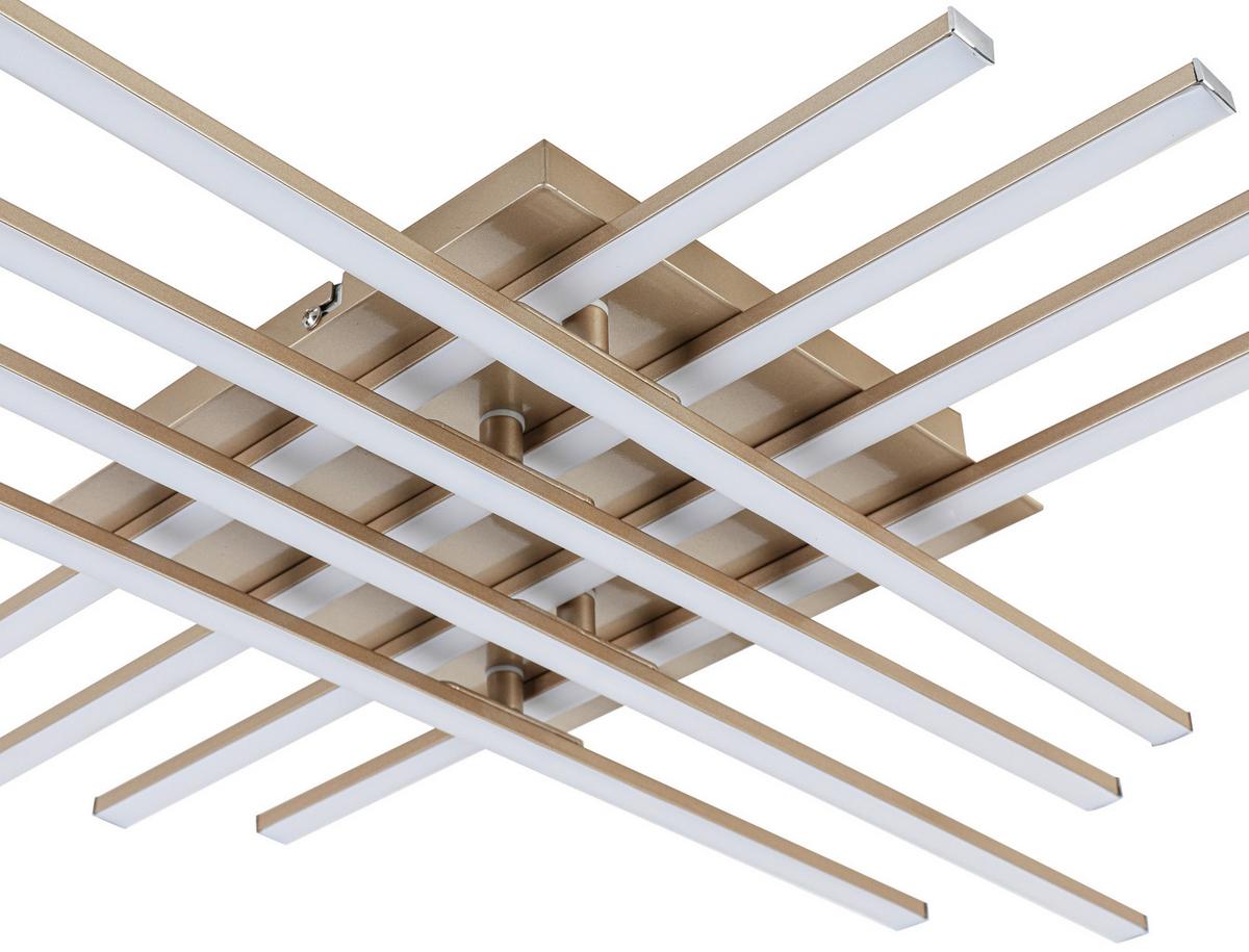 LED-Deckenleuchte Cristina - Cappuccino, Basics, Kunststoff/Metall (71/71/7cm) - Luca Bessoni