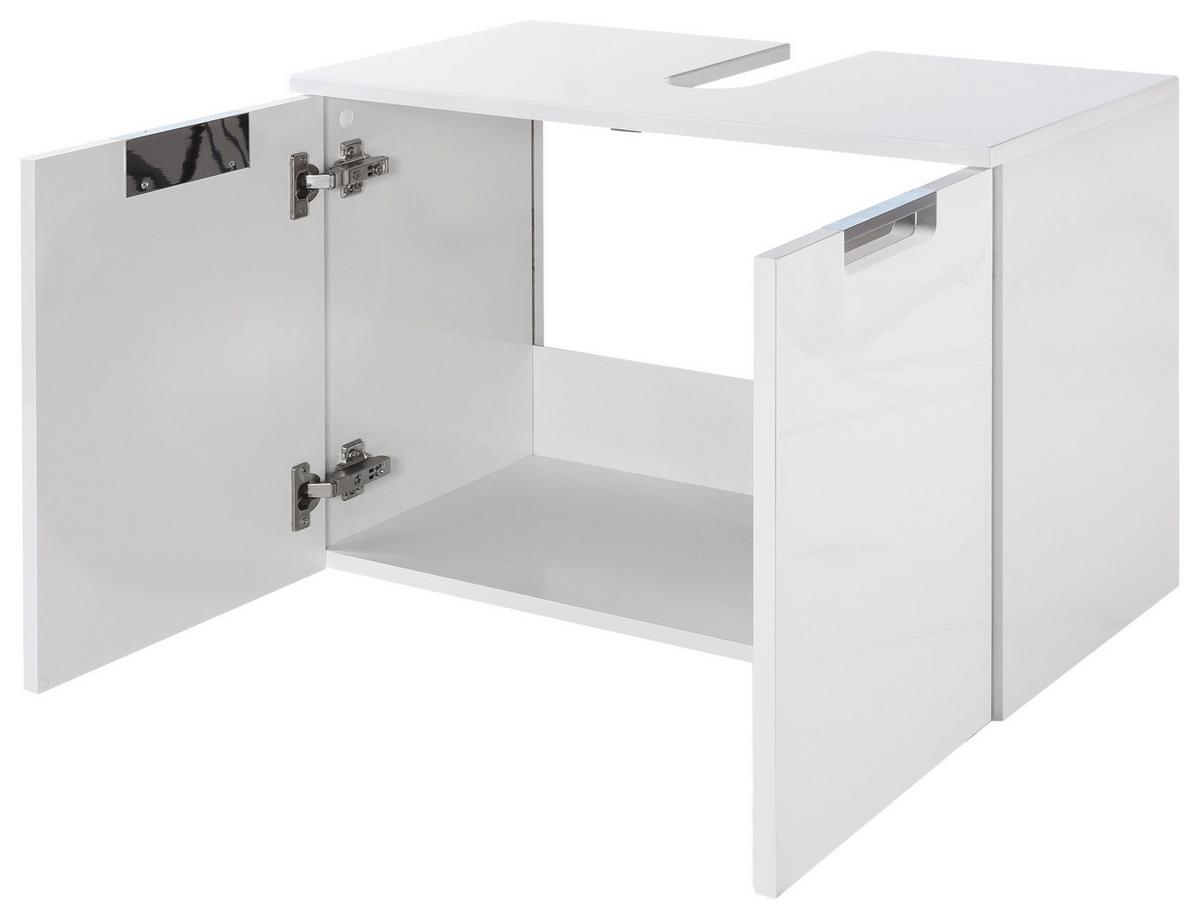 Waschbeckenunterschrank Hängend Mars B: 65 Cm Weiß - Weiß, MODERN, Holzwerkstoff (65,0/46,5/35,0cm) - MID.YOU