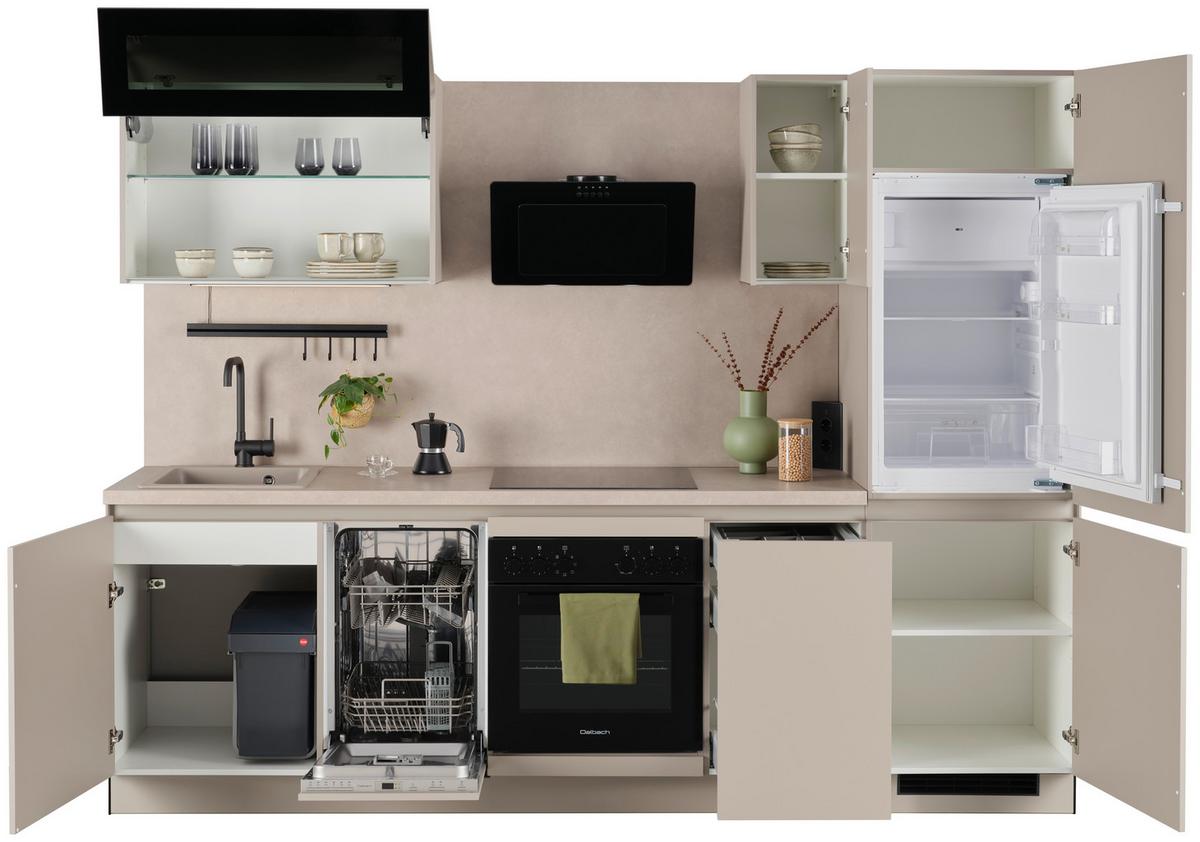 Küchenblock Win - Creme, MODERN, Holzwerkstoff (270cm) - Express-Kuechen