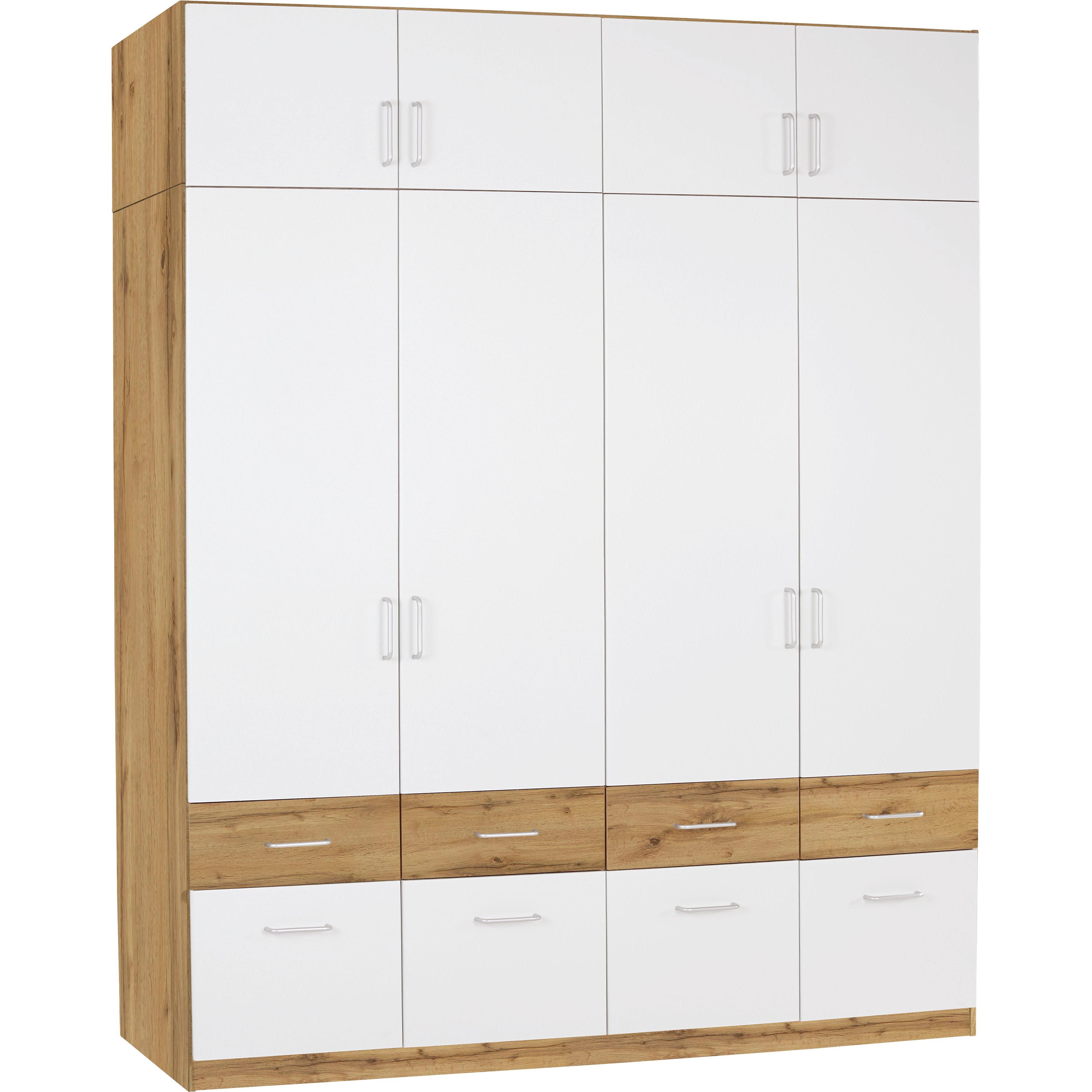 Aufsatzschrank Aalen Extra B:181cm Weiß/eiche Wotan Dekor online kaufen