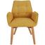 Stuhl Bettina - Eichefarben/Gelb, MODERN, Holz/Textil (60/90/67cm) - Ombra Stuhl Bettina - Eichefarben/Gelb, MODERN, Holz/Textil (60/90/67cm) - Ombra