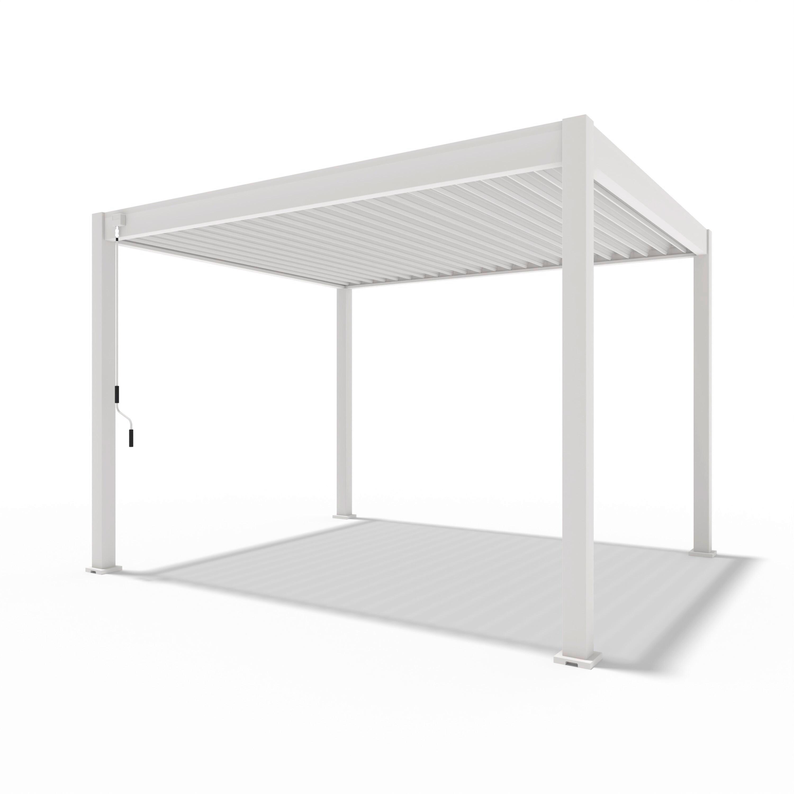 Pergoline Trumpf, 300x360 cm wetterbeständig, Ivory sand - Perlmutt, Basics, Metall (300/255/360cm) - Gardenson