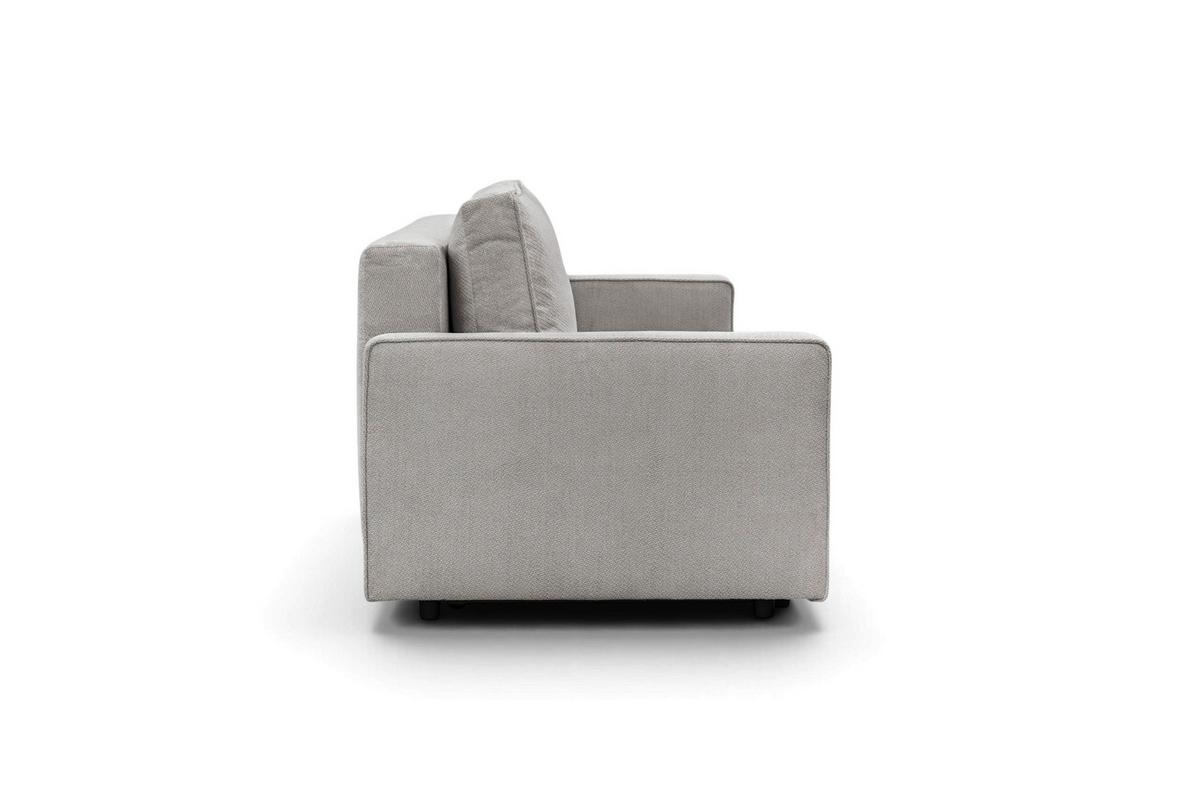 Rozkladacia pohovka NERA, sivá ženilka - sivá, Modern, textil/plast (232/90/100cm)