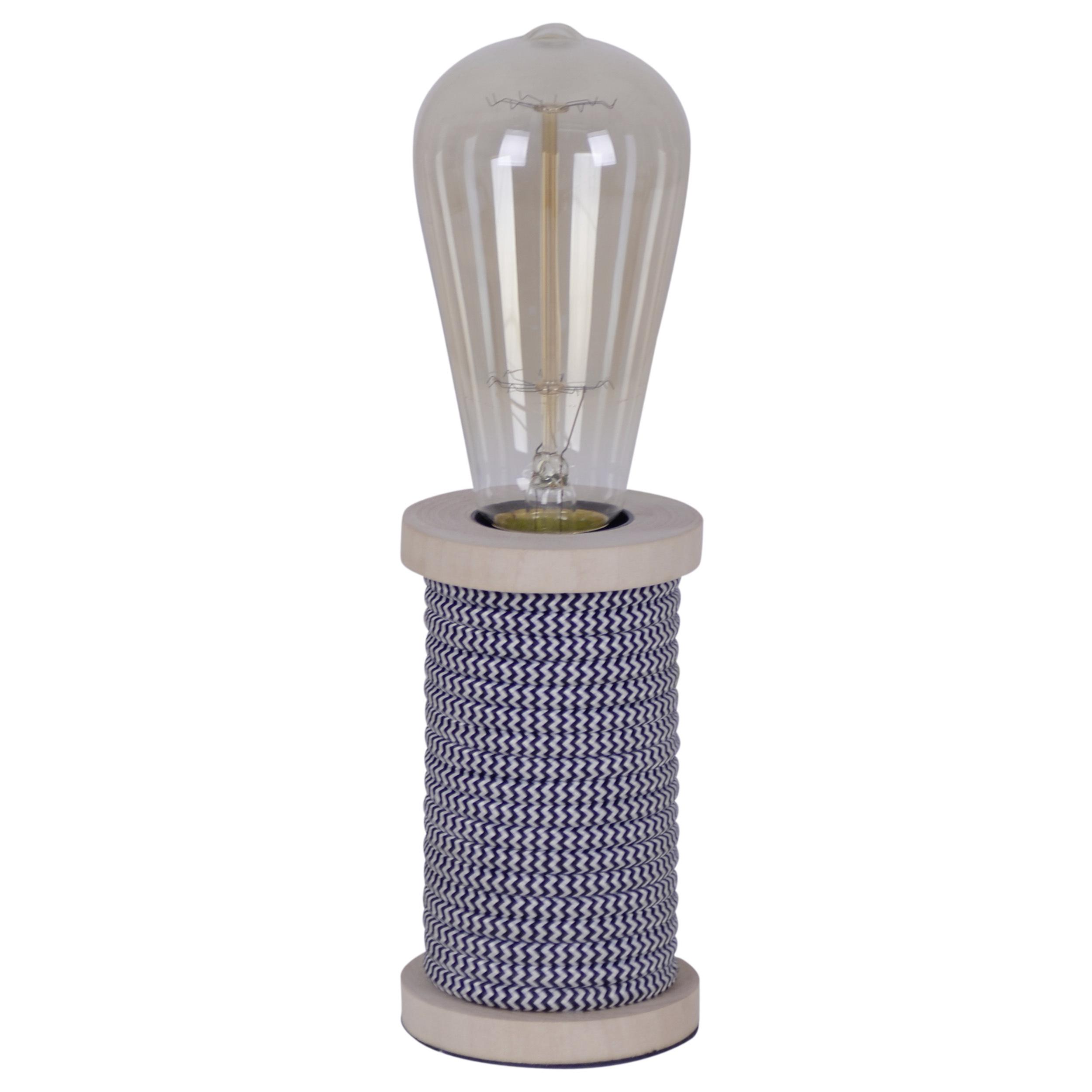 Tischlampe Max Schwarz/Weiß mit Kippschalter