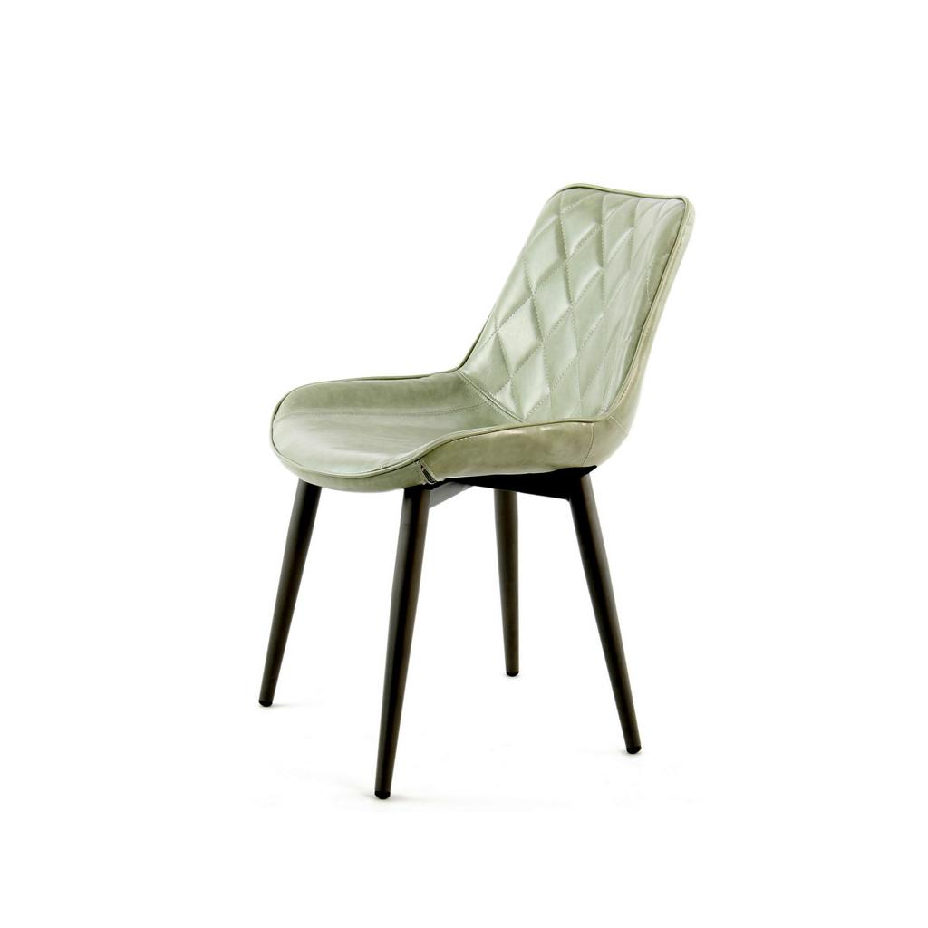 Esszimmerstuhl Cecil Hellgrün Gesteppt 2er-Set