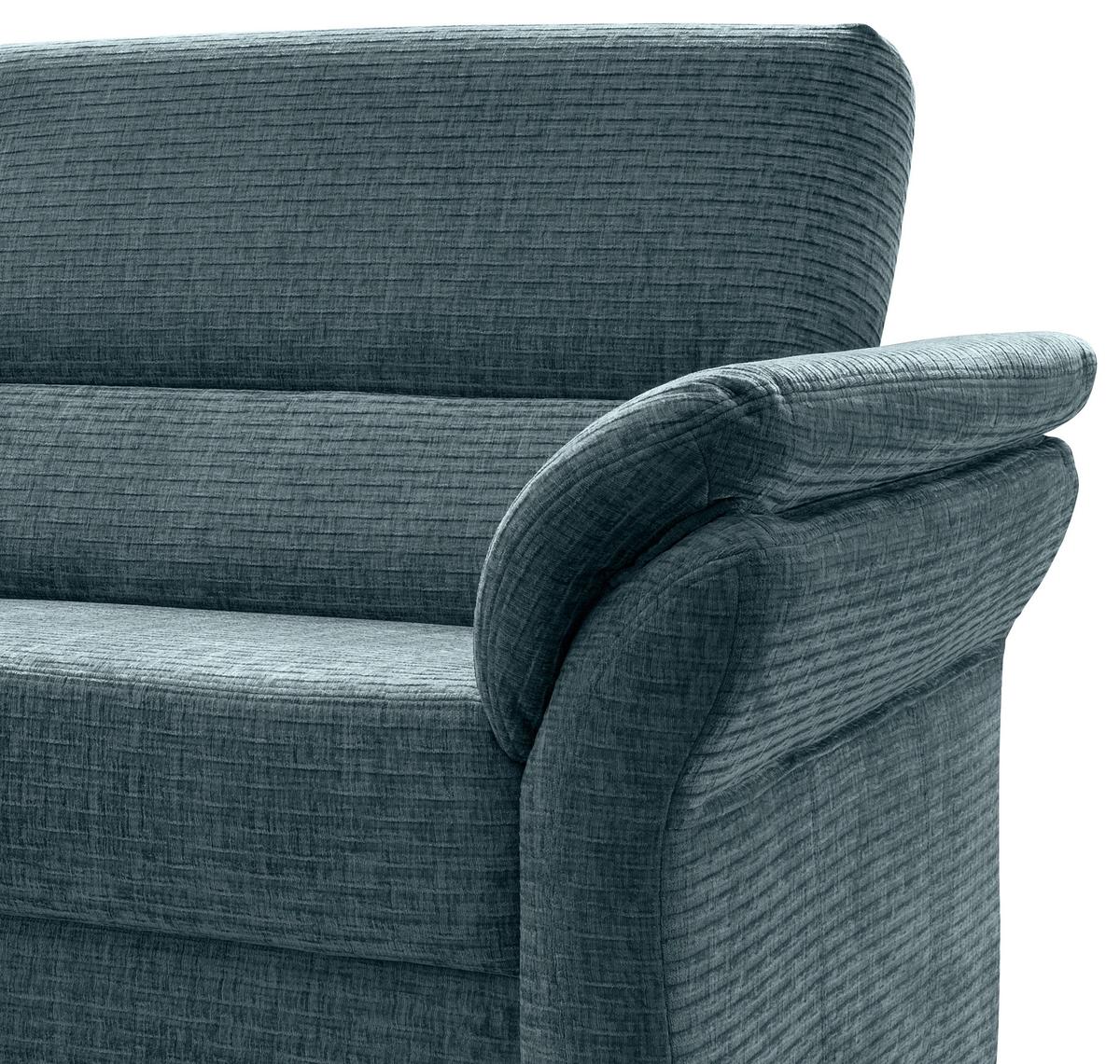 2-Sitzer-Sofa Cavoli, Blau B: 147 cm - Blau/Schwarz, MODERN, Textil (147/90/89cm) - Livetastic