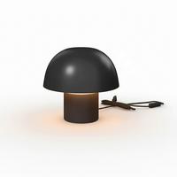 Noční lampa CARLA - černá, Moderní, kov (22,5/22cm) - Bessagi Home