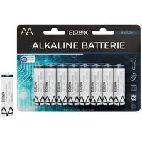 Batterien Alkaline AA 1,5 V 8 Stk. - Blau/Schwarz, Basics (1,4/4,8cm) - Elonix