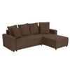 Ecksofa Time Braun S: 178x248 Cm - Schwarz/Braun, Design, Textil (178/248cm) - MID.YOU