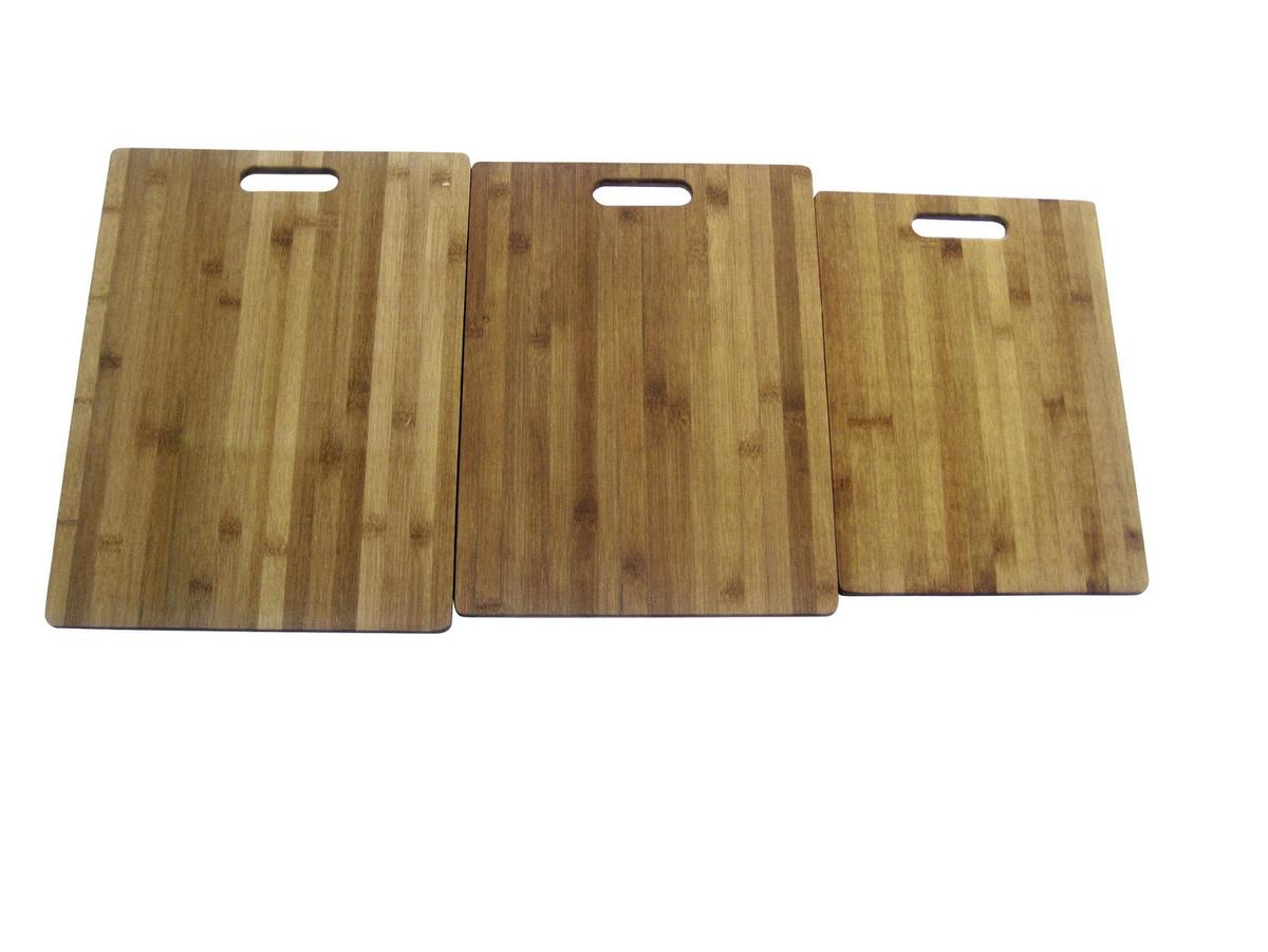 Schneidebrett Aus Bambus Davis S L/B: ca. 34/24 cm - Naturfarben, KONVENTIONELL, Holz (34/24/1,2cm) - James Wood