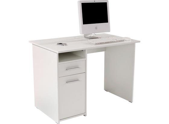 Schreibtisch Palermo - Weiß, MODERN, Holzwerkstoff (110/74/60cm) Schreibtisch Palermo - Weiß, MODERN, Holzwerkstoff (110/74/60cm)