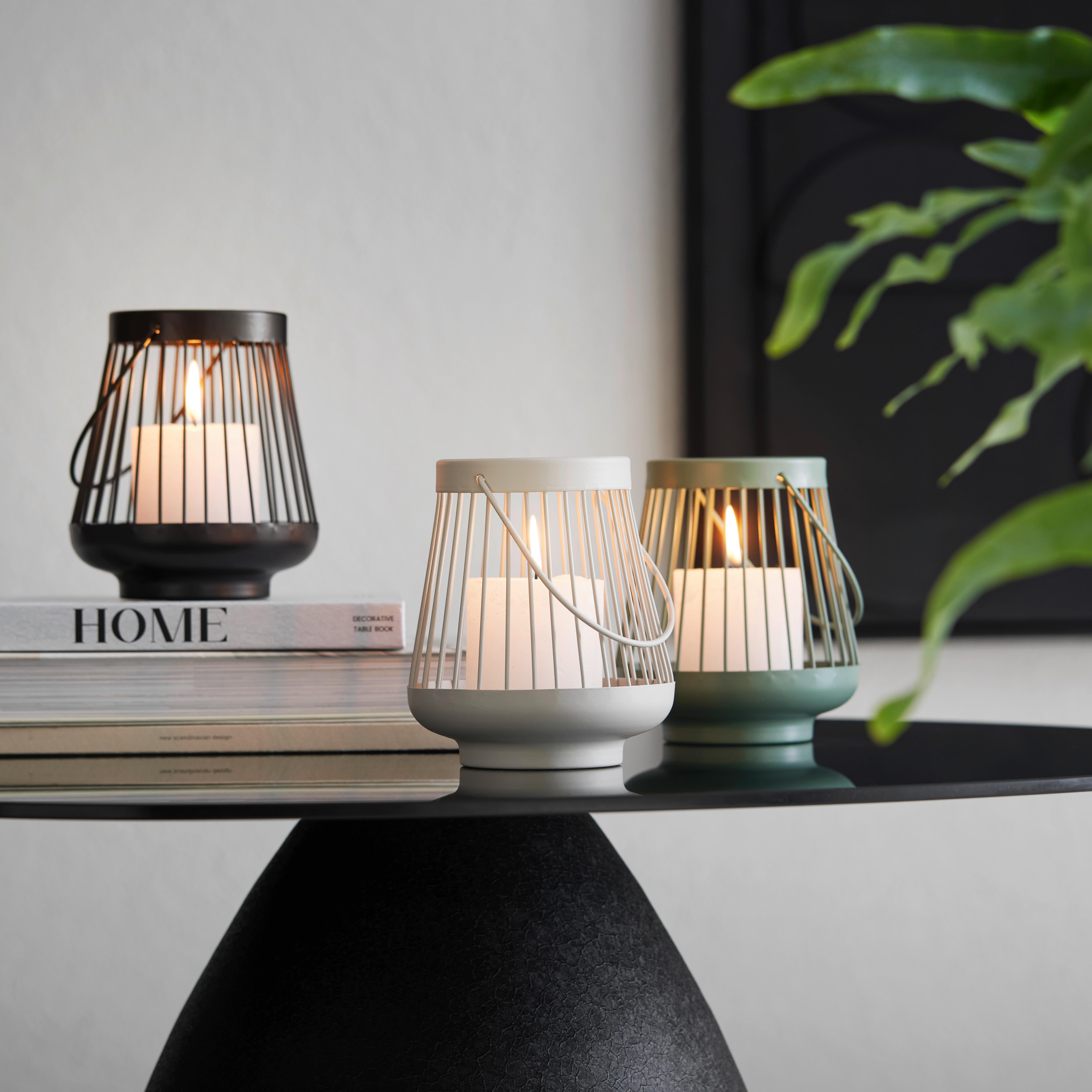 lampáš Š/V/H: 13/15,5 CM - čierna/sivá, Modern, kov (13/15,5cm) - Mömax