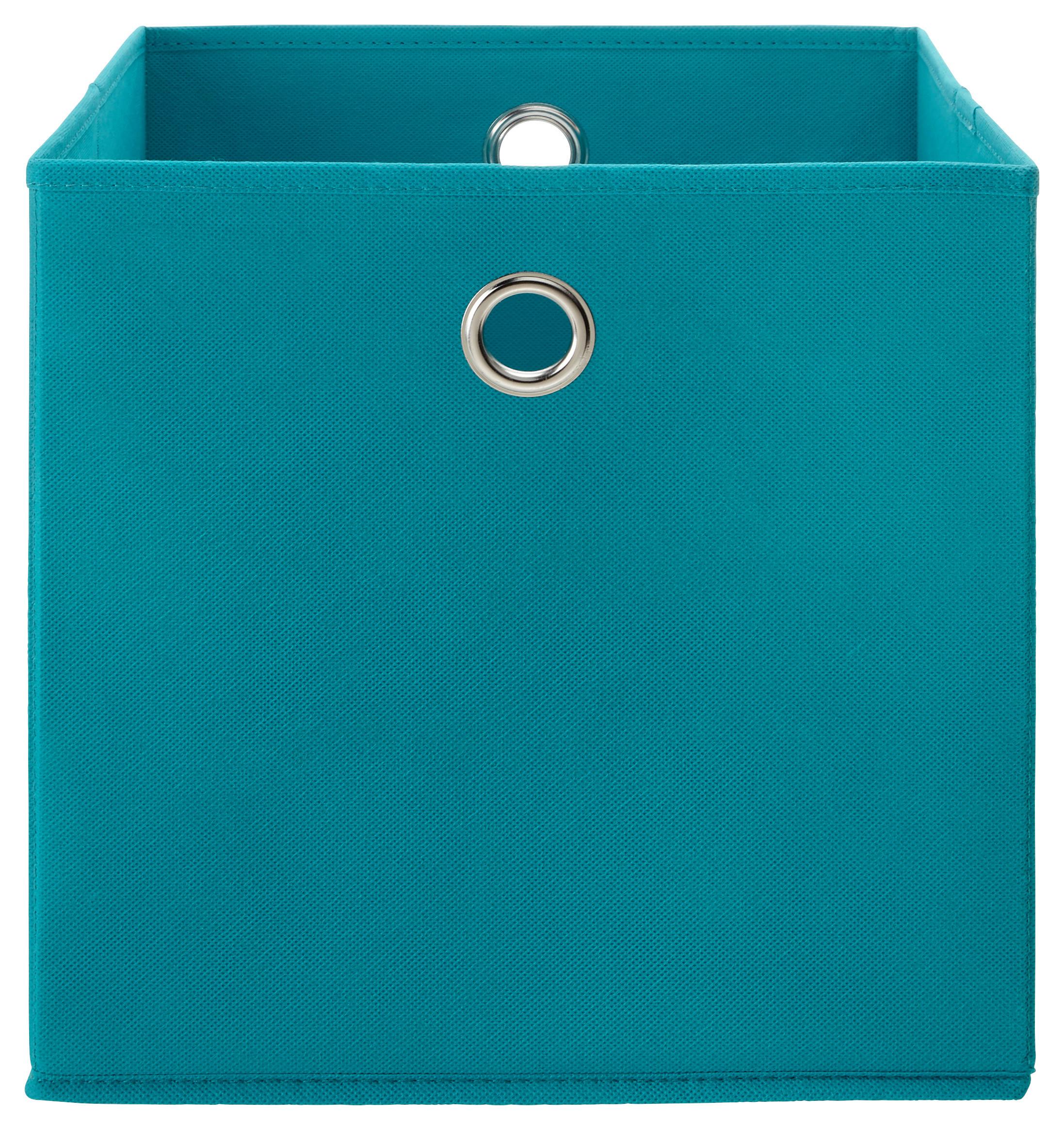 Skladací Box Fibi -Ext- - tyrkysová, Moderný, kartón/kov (30/30/30cm) - Modern Living
