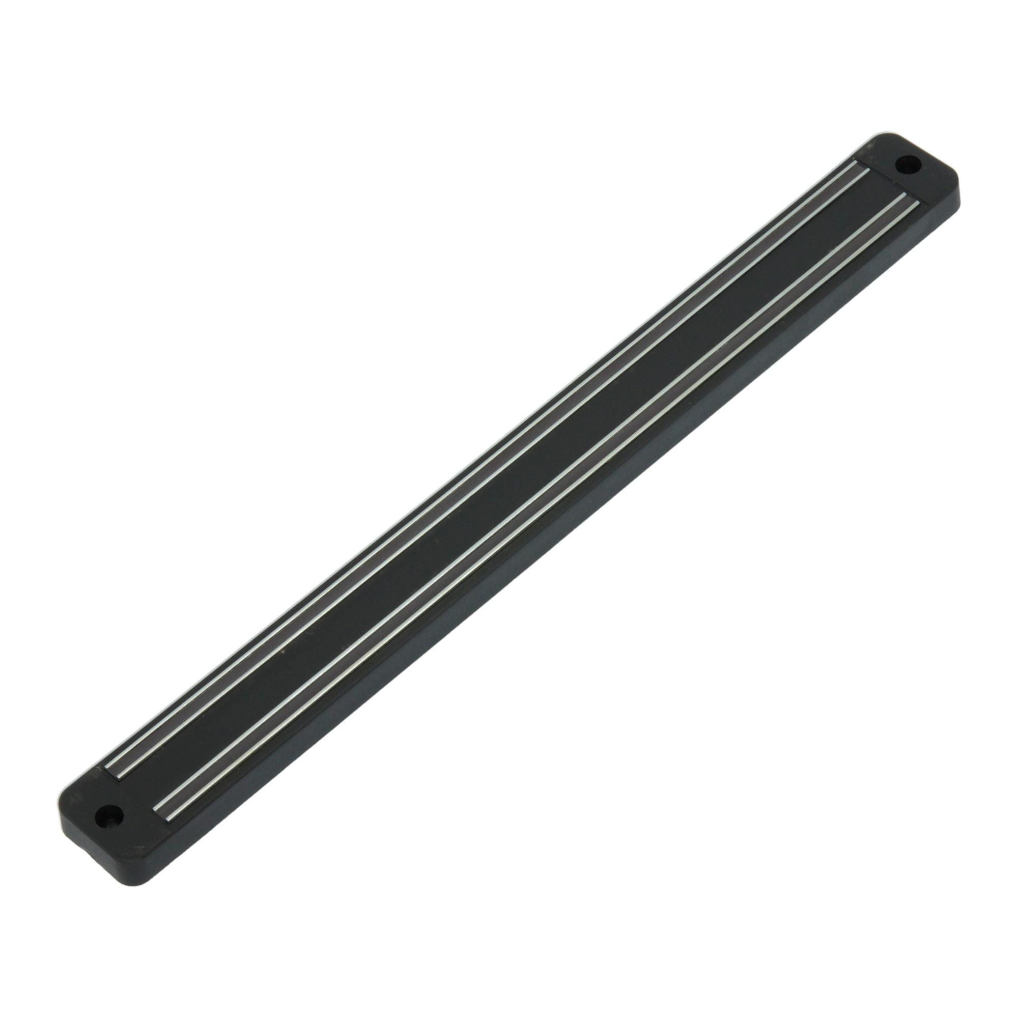 Magnetleiste Margit Schwarz L: ca. 33 cm - Schwarz, Basics, Kunststoff (33,00cm) - Metaltex
