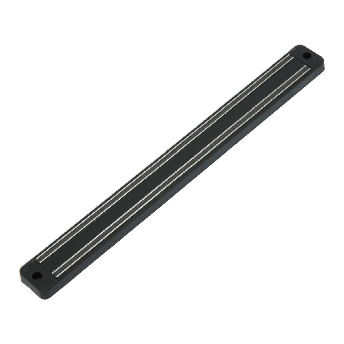 Magnetleiste Margit Schwarz L: ca. 33 cm - Schwarz, Basics, Kunststoff (33,00cm) - Metaltex