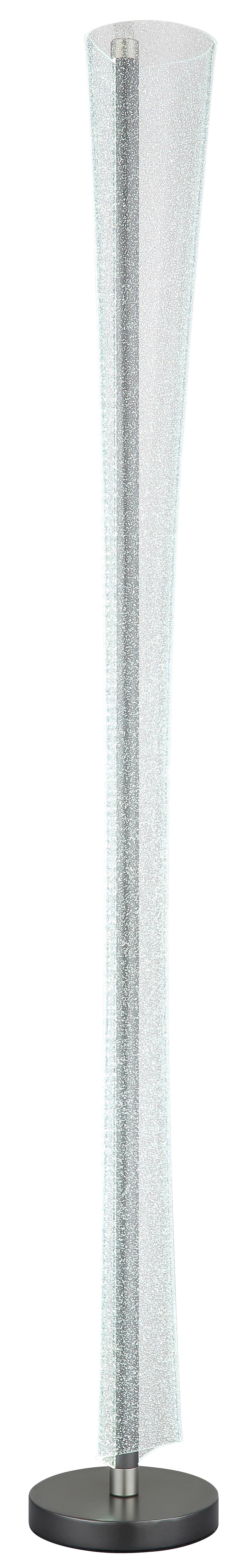 STOJACÍ LED LAMPA MALINDA - černá/čiré, Design, kov/plast (20/155cm) - Globo