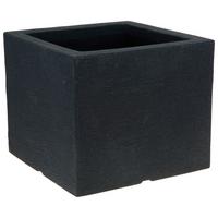 Übertopf Square Kunststoff Anthrazit - Anthrazit, Basics, Kunststoff (39/39/33cm)