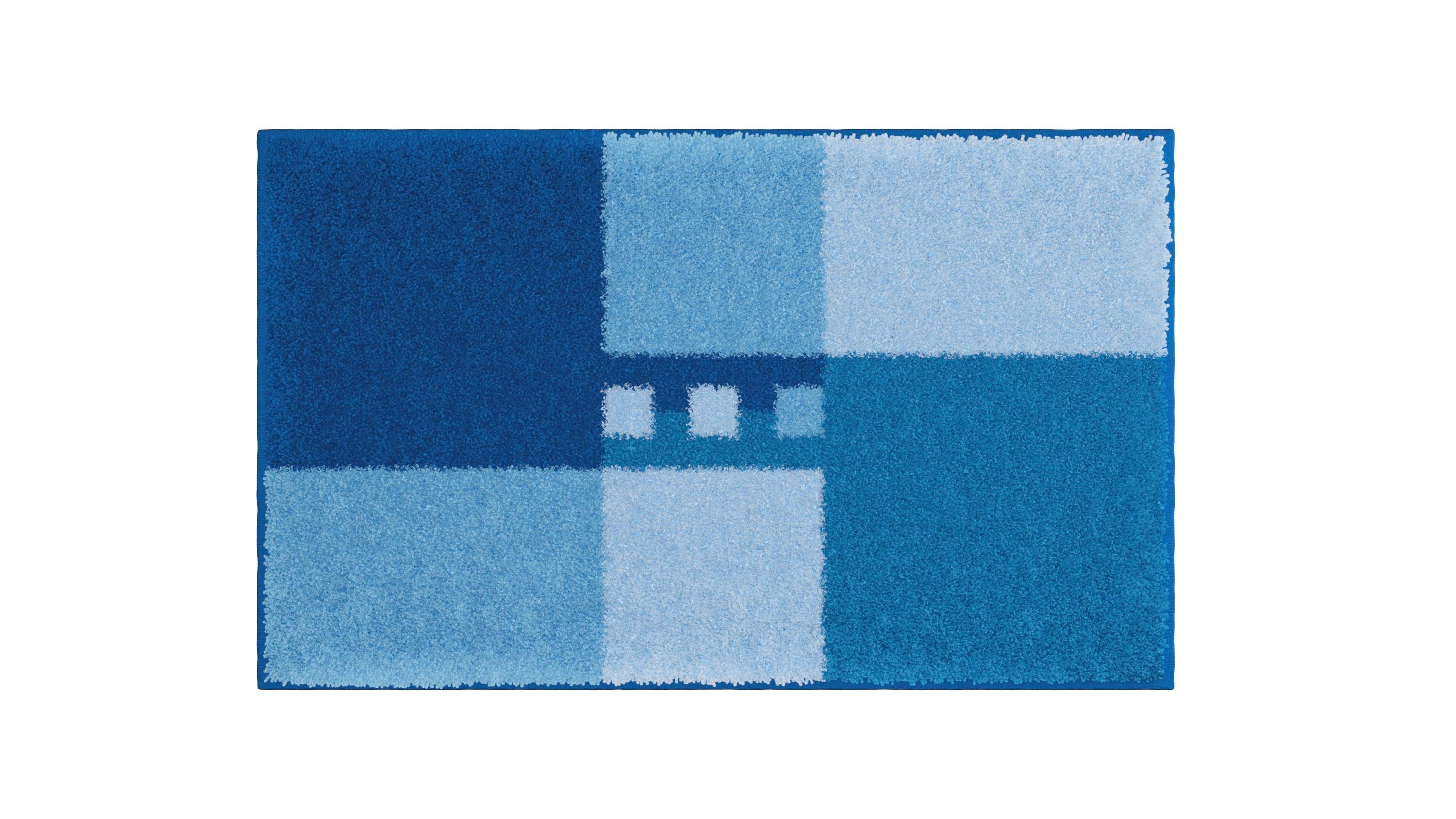 Badematte Merkur - Blau, Basics, Textil (50/80cm) - Grund