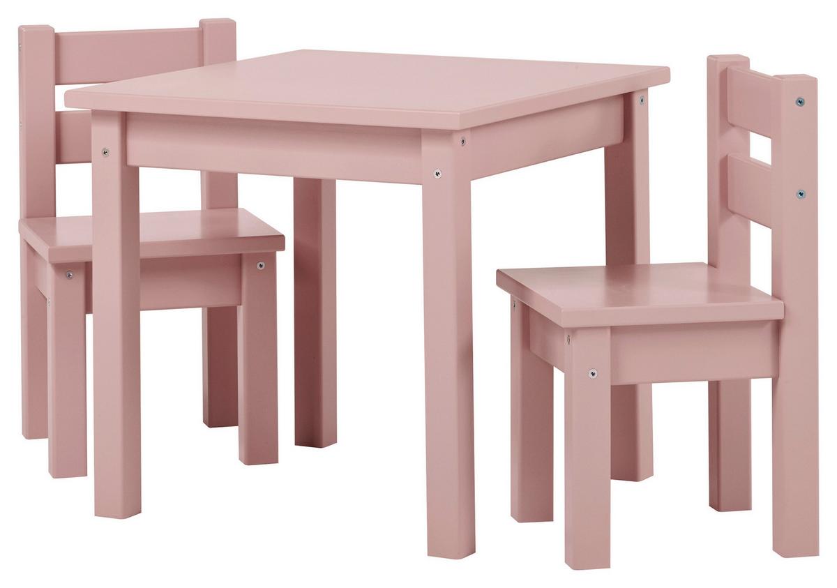 Kindersitzgruppe Bunde Mads Rosa - Rosa, MODERN, Holz - MID.YOU