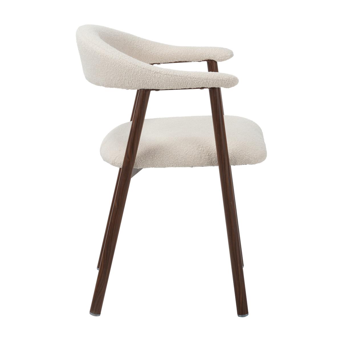 ARMLEHNSTUHL-SET Suki Elfenbein B: 55cm - Elfenbein, MODERN, Textil/Metall (55/82/55cm) - Livetastic