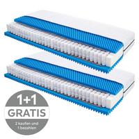Taschenfederkernmatratze Dream 90x200cm mittelfest - Weiß, KONVENTIONELL, Textil (90/200cm) - Livetastic