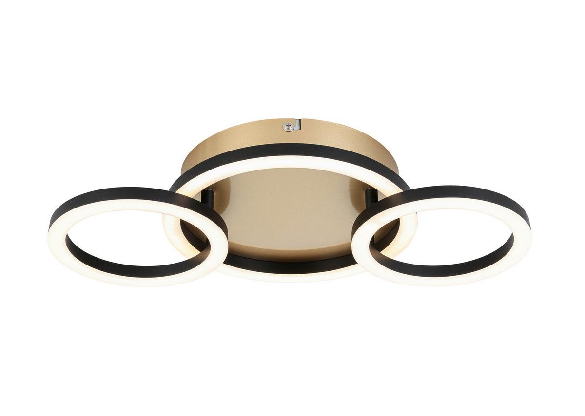 STROPNÉ LED SVIETIDLO NUMIM - čierna/cappuccino, Modern, kov/plast (43/23/5cm) - Mömax