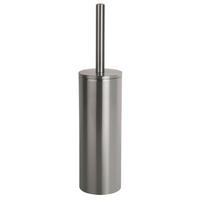Wc-bürstengarnitur Akira Stehend Metall - Silberfarben, Basics, Metall (9,5/40cm)