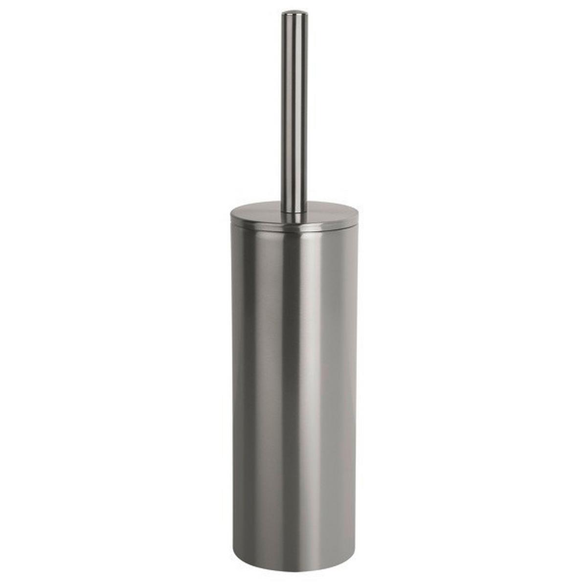 Wc-bürstengarnitur Akira Stehend Metall - Silberfarben, Basics, Metall (9,5/40cm)