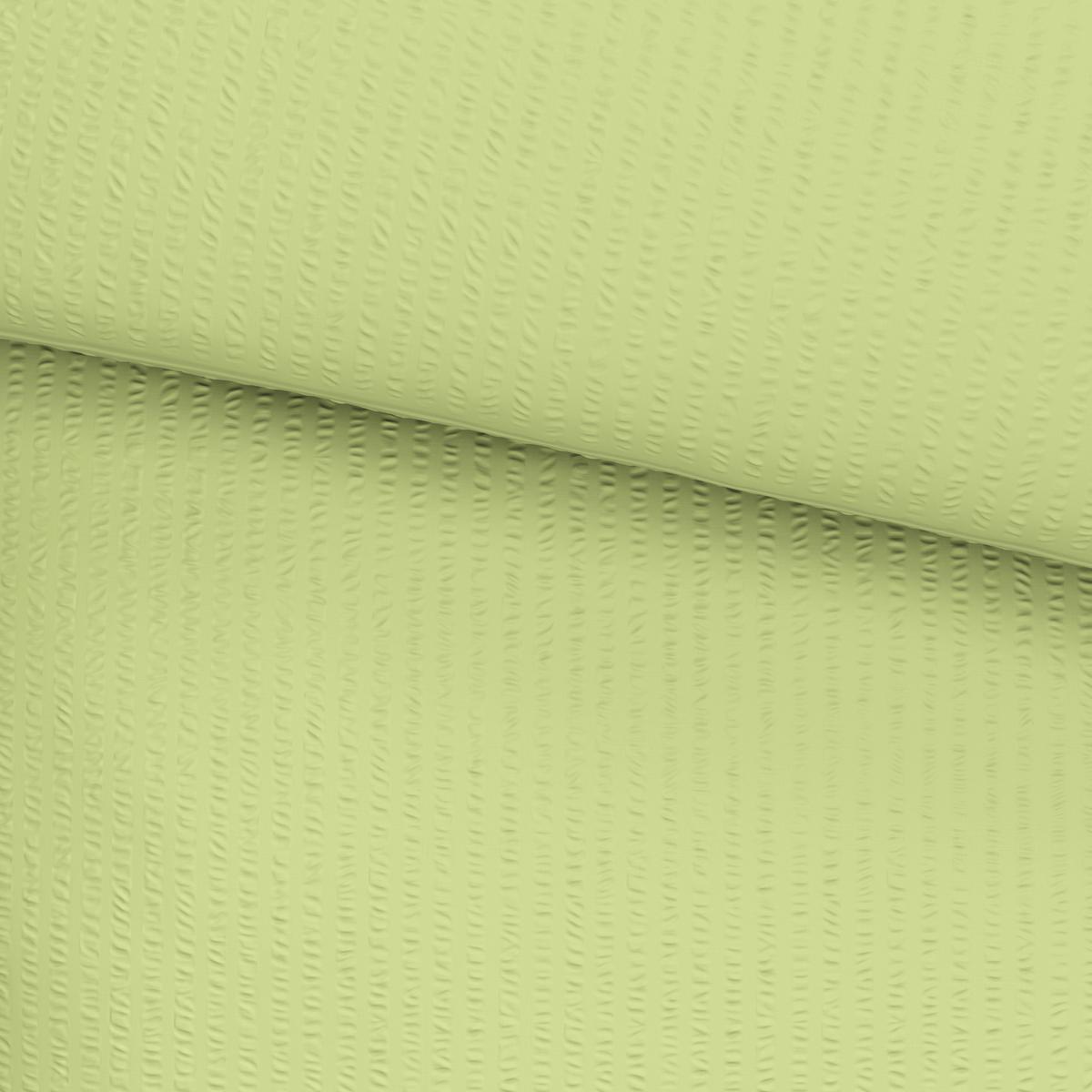 Seersucker Bettwäsche 140x200 cm Milena Baumwolle Grün - Grün, KONVENTIONELL, Textil (140/200cm) - Luca Bessoni