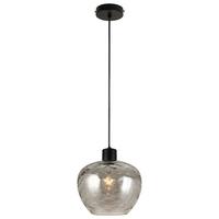 ZÁVĚSNÉ SVÍTIDLO RUZ - černá, Moderní, kov/sklo (24/120cm) - Modern Living