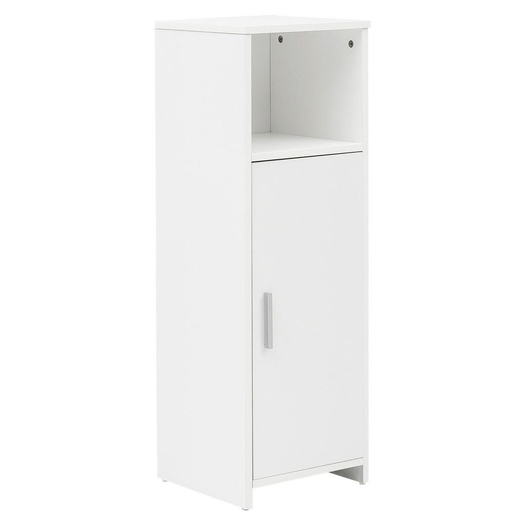 Midischrank m. Drehtür WL5.753 B: 30 cm Weiß Dekor