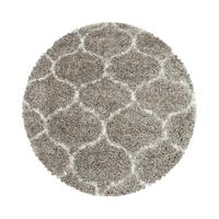 Webteppich Beige Naturfaser Salsa Ø 200 cm - Beige, Design, Textil (200cm)