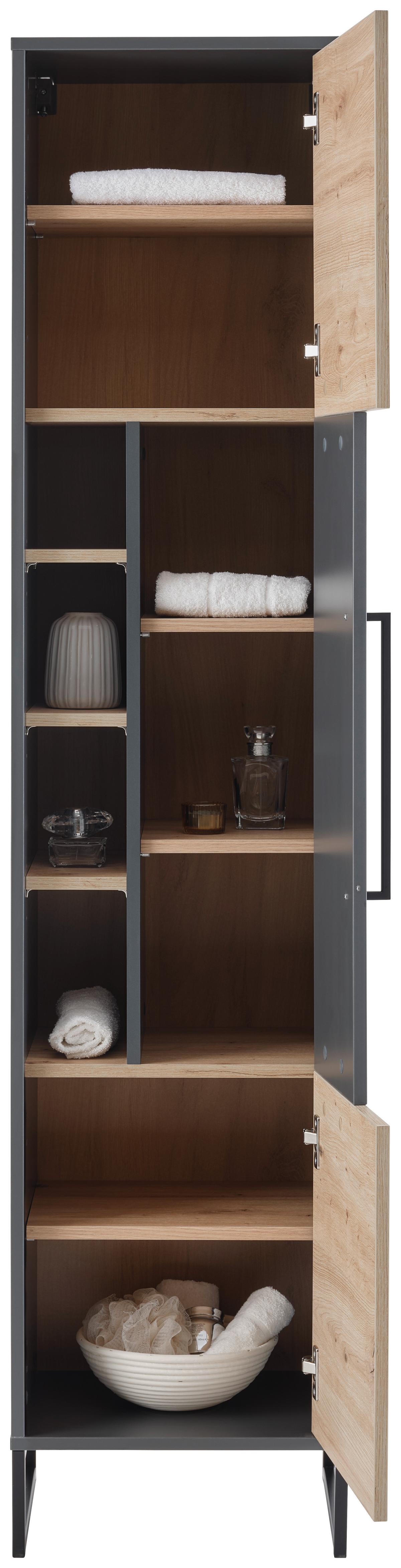 Hochschrank Fabio Stehend & Hängend Montierbar - MODERN, Holzwerkstoff (40/183/33cm)
