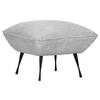 Hocker Lorris - Hellgrau/Schwarz, KONVENTIONELL, Textil (60/49/53cm) - MID.YOU