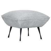 Hocker Lorris - Hellgrau/Schwarz, KONVENTIONELL, Textil (60/49/53cm) - MID.YOU