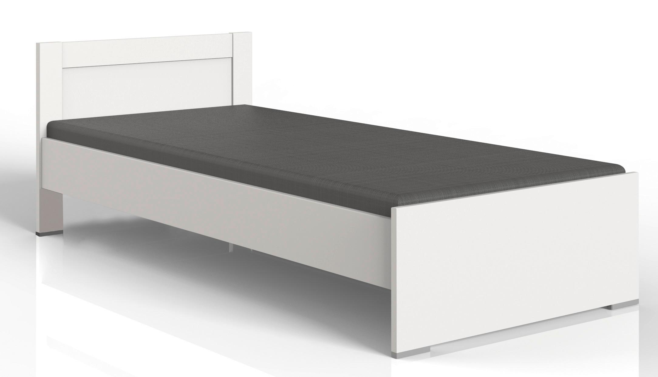 Bett 90x200 cm Filou, Weiß - Weiß, LIFESTYLE, Holzwerkstoff (90/200cm) - Livetastic