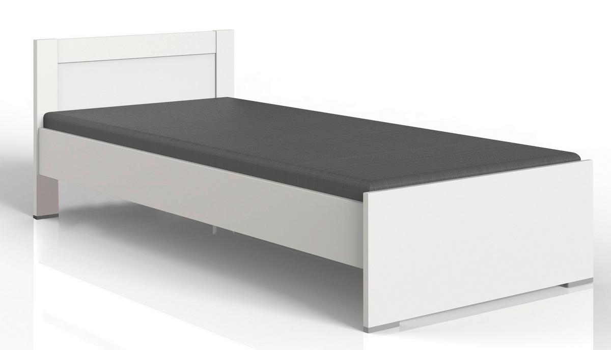 Bett 90x200 cm Filou, Weiß - Weiß, LIFESTYLE, Holzwerkstoff (90/200cm) - Livetastic