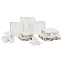 Kombiservice Levinia Porzellan 6 Personen Geschirr Set - Goldfarben/Weiß, ROMANTIK / LANDHAUS, Keramik - James Wood