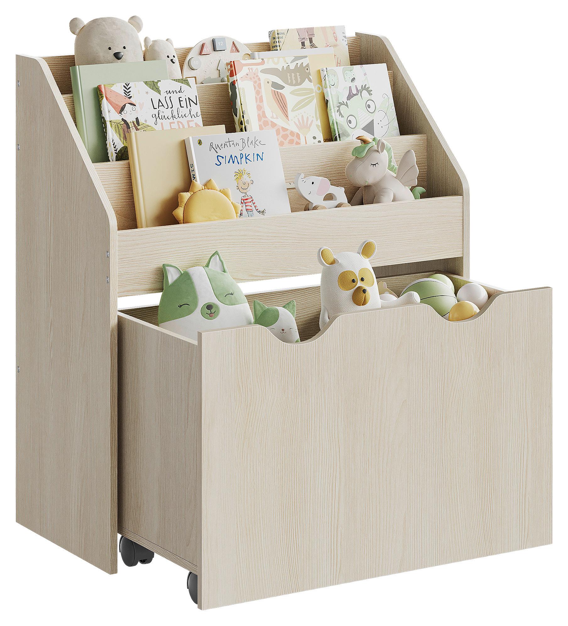 Kinderregal Toy Storage Shelf Beige B: 62,5 cm - Beige, MODERN, Holzwerkstoff (62,5/70,2/29,5cm) - MID.YOU