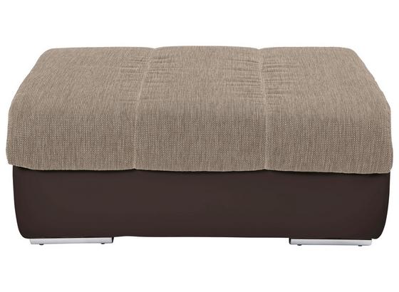 Taburet Multi - hnedá/piesková, Moderný, textil (100/43/80cm) Taburet Multi - hnedá/piesková, Moderný, textil (100/43/80cm)