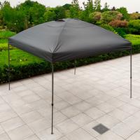 Pavillon 360x360 cm Uv-Beständig, Faltbar - Basics, Textil/Metall (360/306/360cm)
