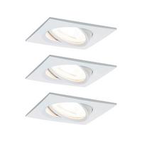 Deckenleuchte 3er-Set B: 8,4 cm, dimmbar, rechteckig - Basics (8,4/8,4/9,0cm) - Paulmann