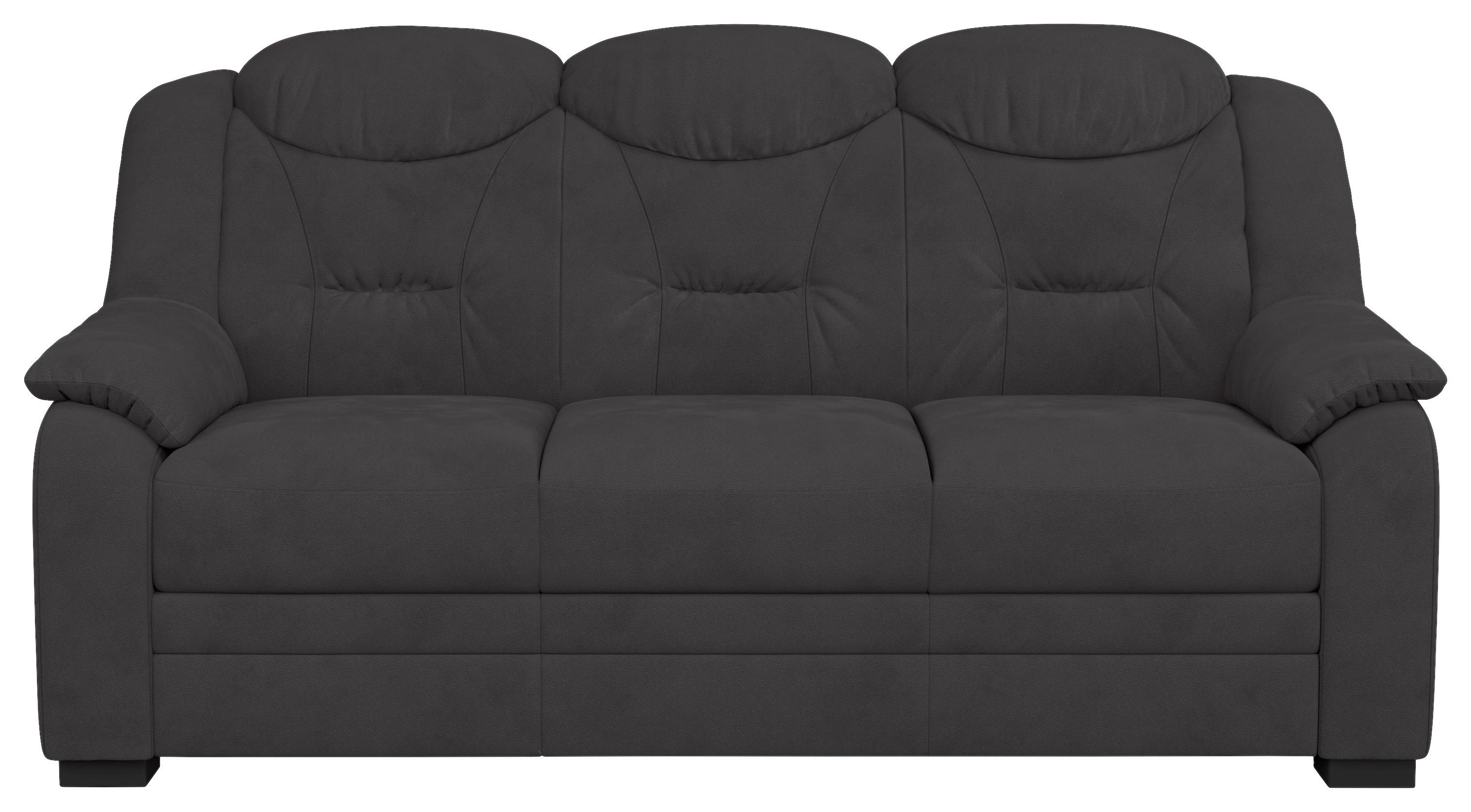 3-sitzer-sofa Marcus - Anthrazit/Schwarz, Basics, Textil (189/99/99cm) - MID.YOU
