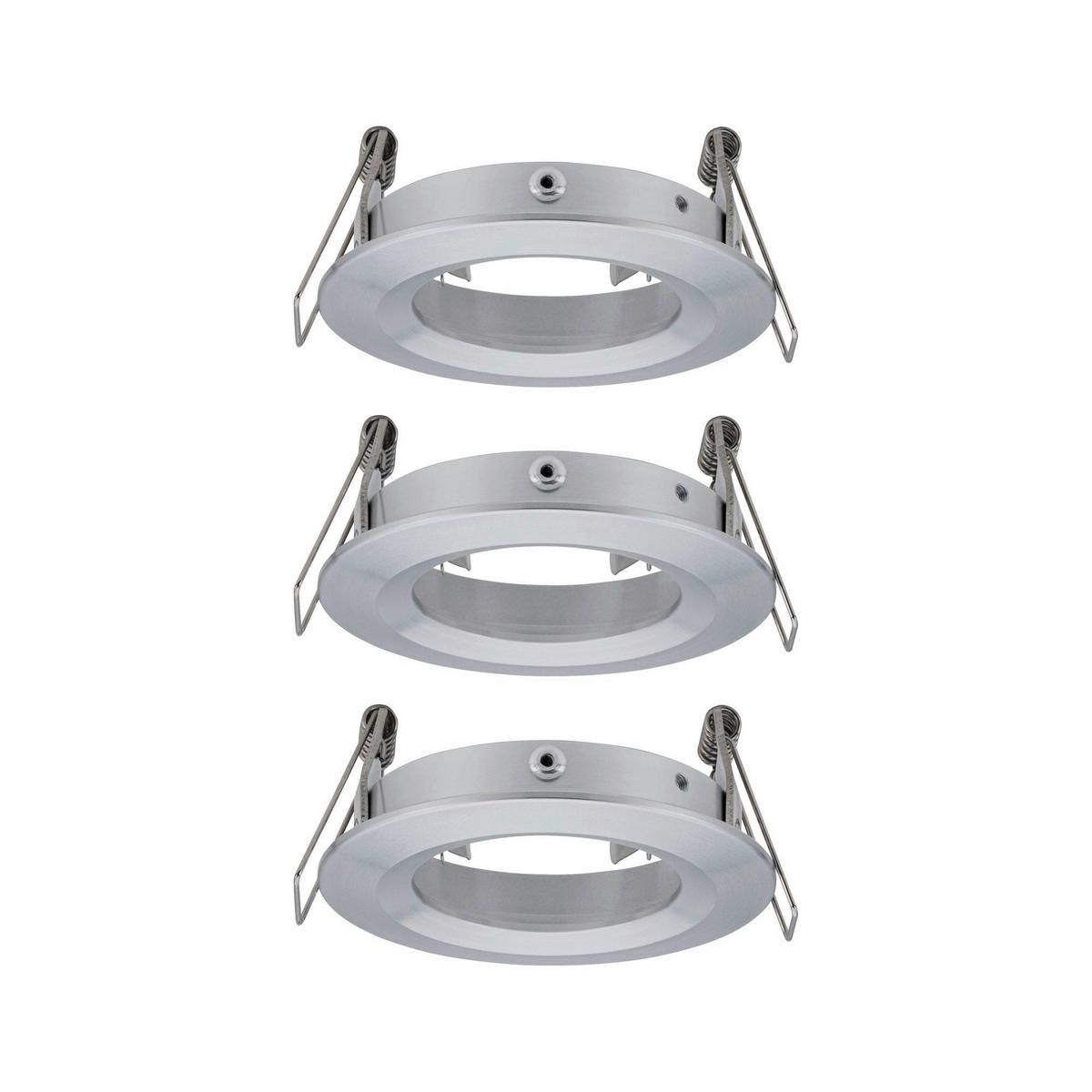 Deckenleuchte 3er-set Ø 8,4 Cm 3-Flammig - Alufarben, Basics, Metall (8,4cm) - Paulmann