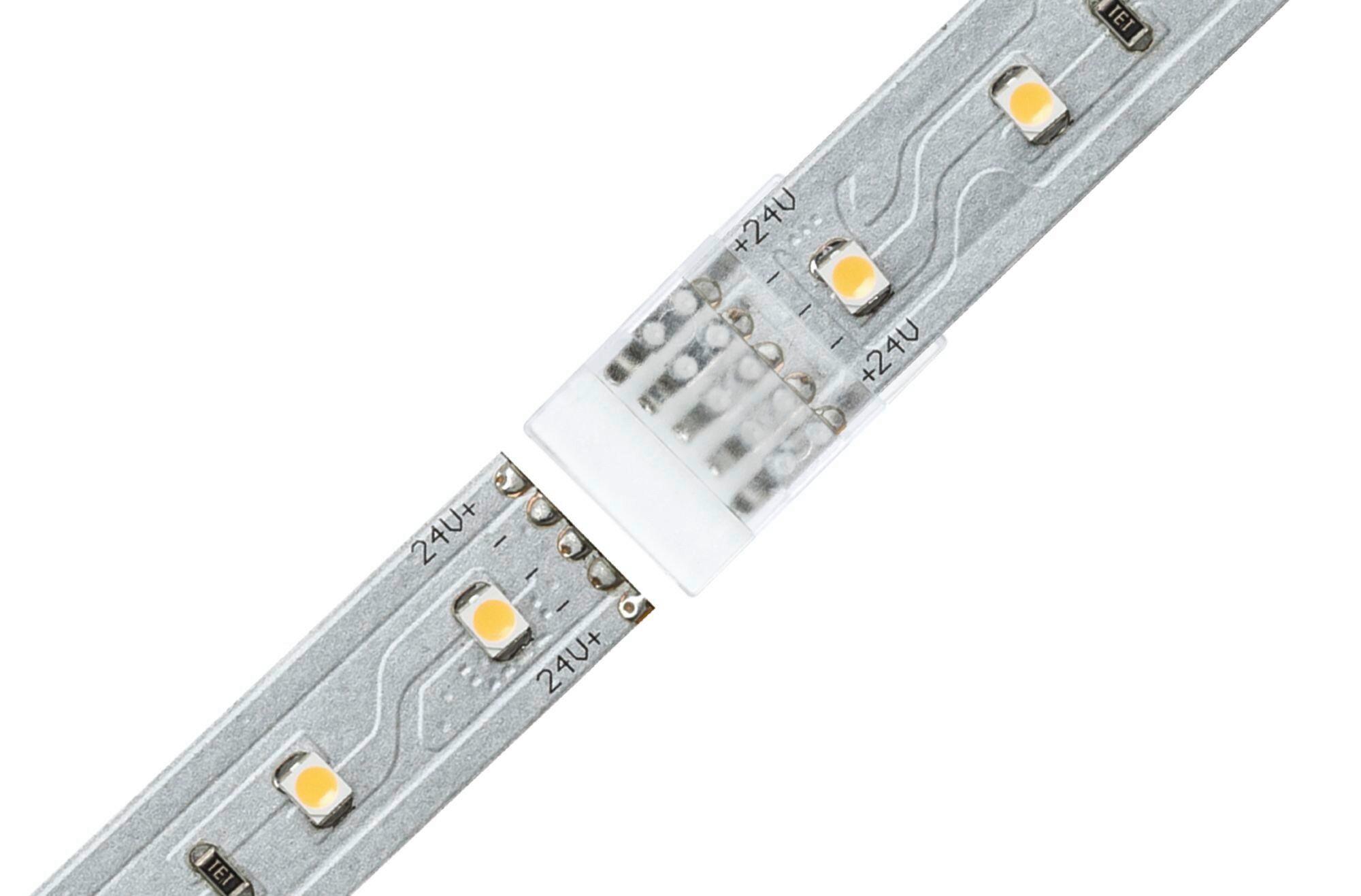 LED-Stripe Connector Verbindungstück Weiß - Weiß, Basics, Kunststoff (2,0/0,45cm) - Paulmann