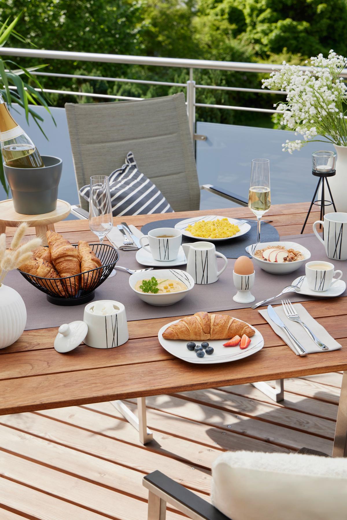 Übertopf Da Vinci Steingut In- & Outdoor Ø 15 cm - Schlammfarben/Weiß, KONVENTIONELL, Keramik (15/12cm) - Ondega