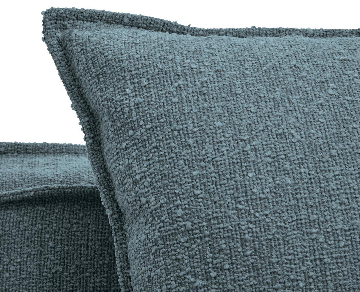 Sessel Aurora - Blau/Schwarz, Trend, Textil (129/92/105cm) - Livetastic