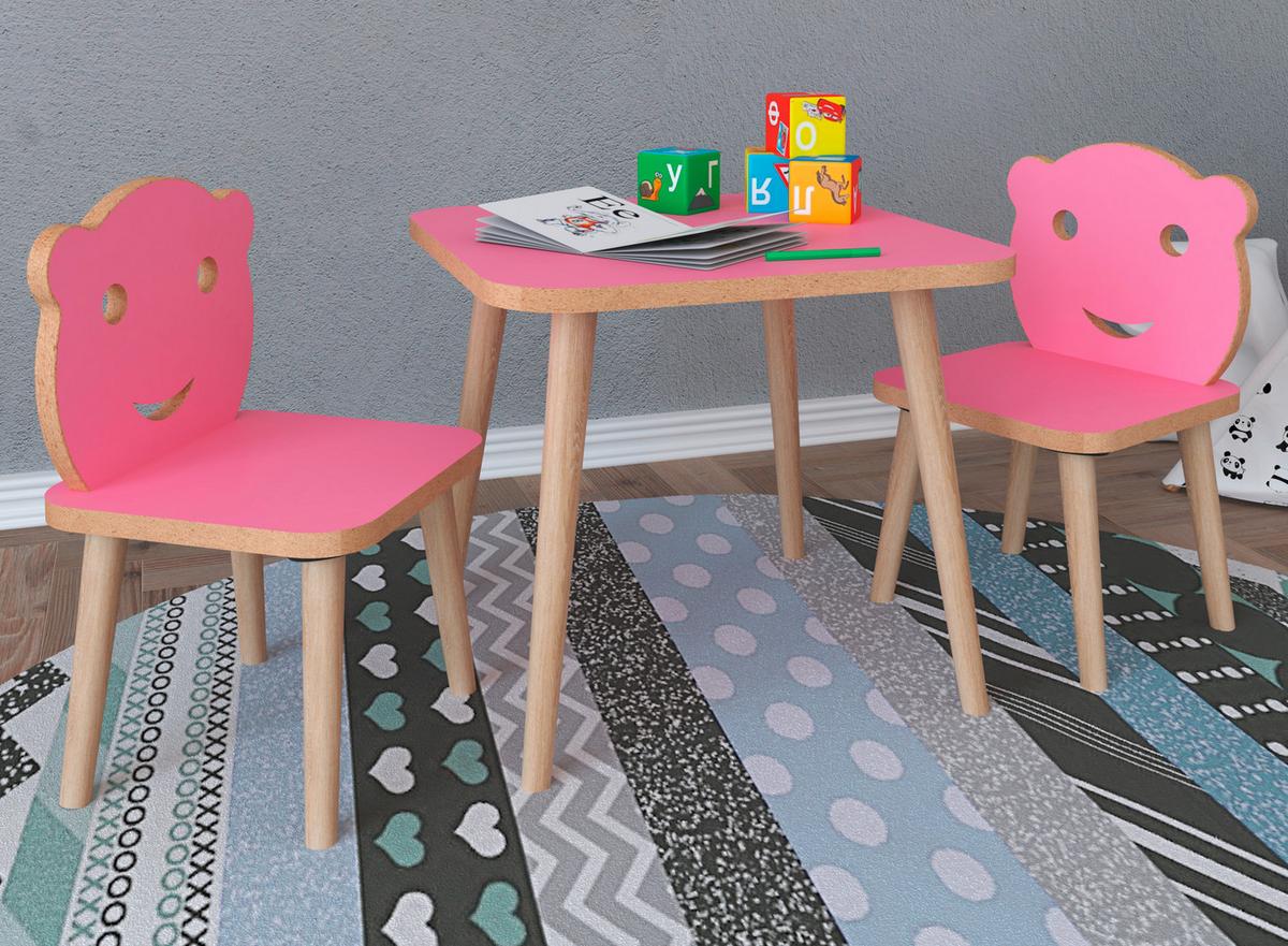 Kindersitzgruppe Lilula Rosa Lilula - Pink/Rosa, MODERN, Holzwerkstoff - MID.YOU